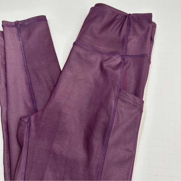 Purple Sleeveless Crop Top and Leggings Set Size Small - Picture 7 of 13